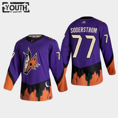 Kinder Eishockey Arizona Coyotes Trikot Victor Soderstrom 77 2020-21 Reverse Retro Authentic